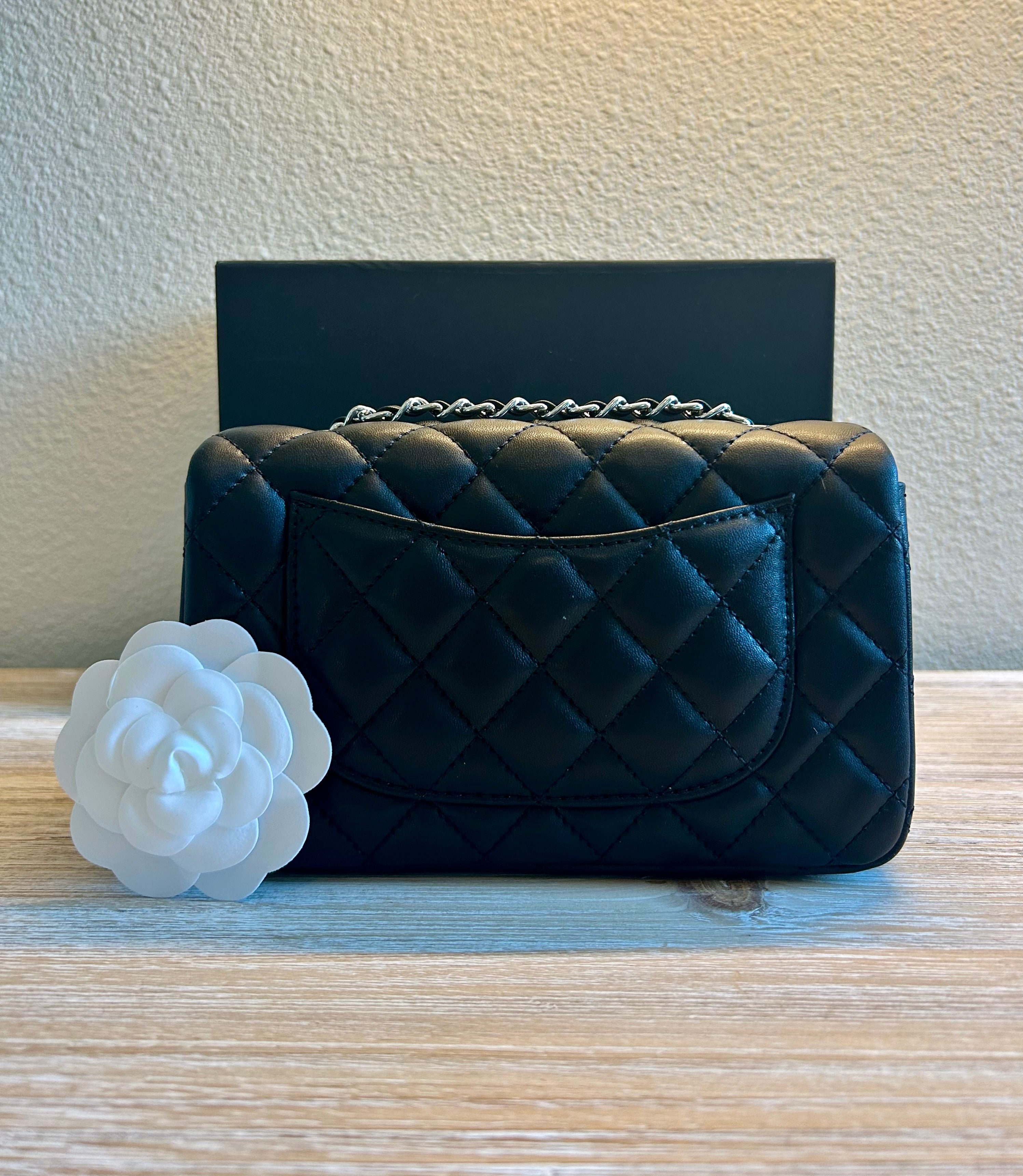 Black Mini Flap Bag