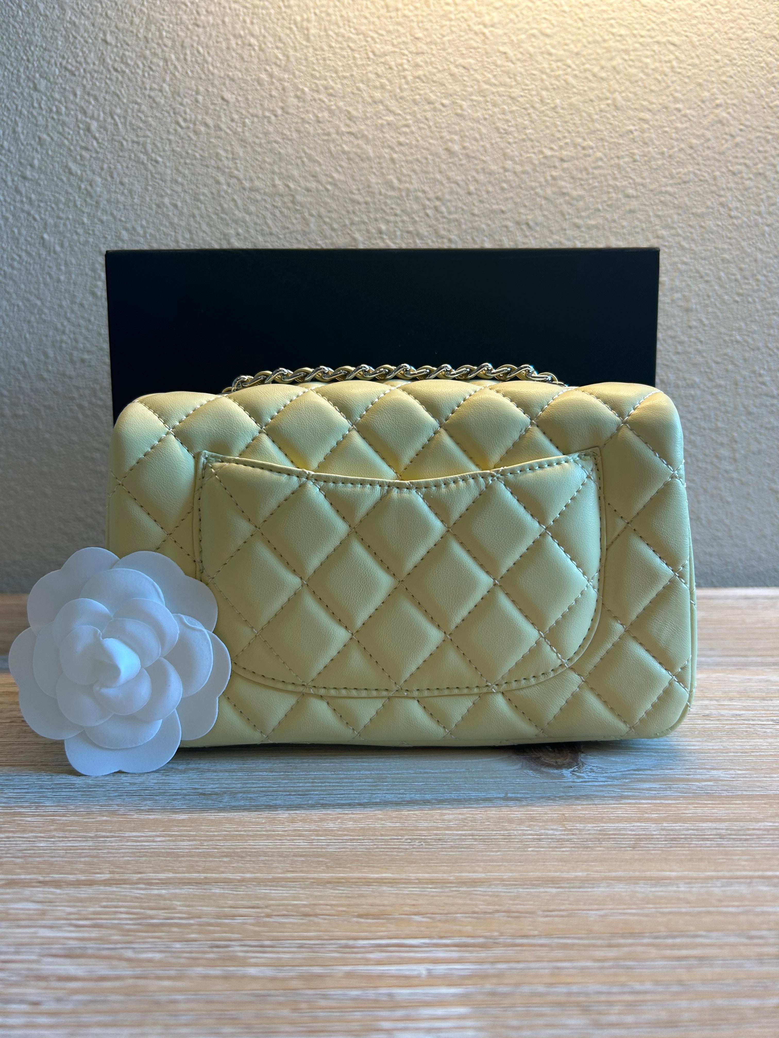 Yellow Mini Flap Bag