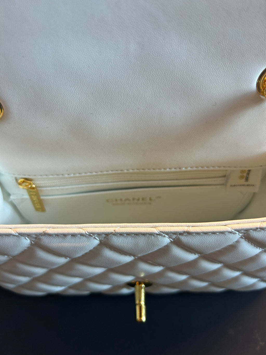 White Mini Flap Bag