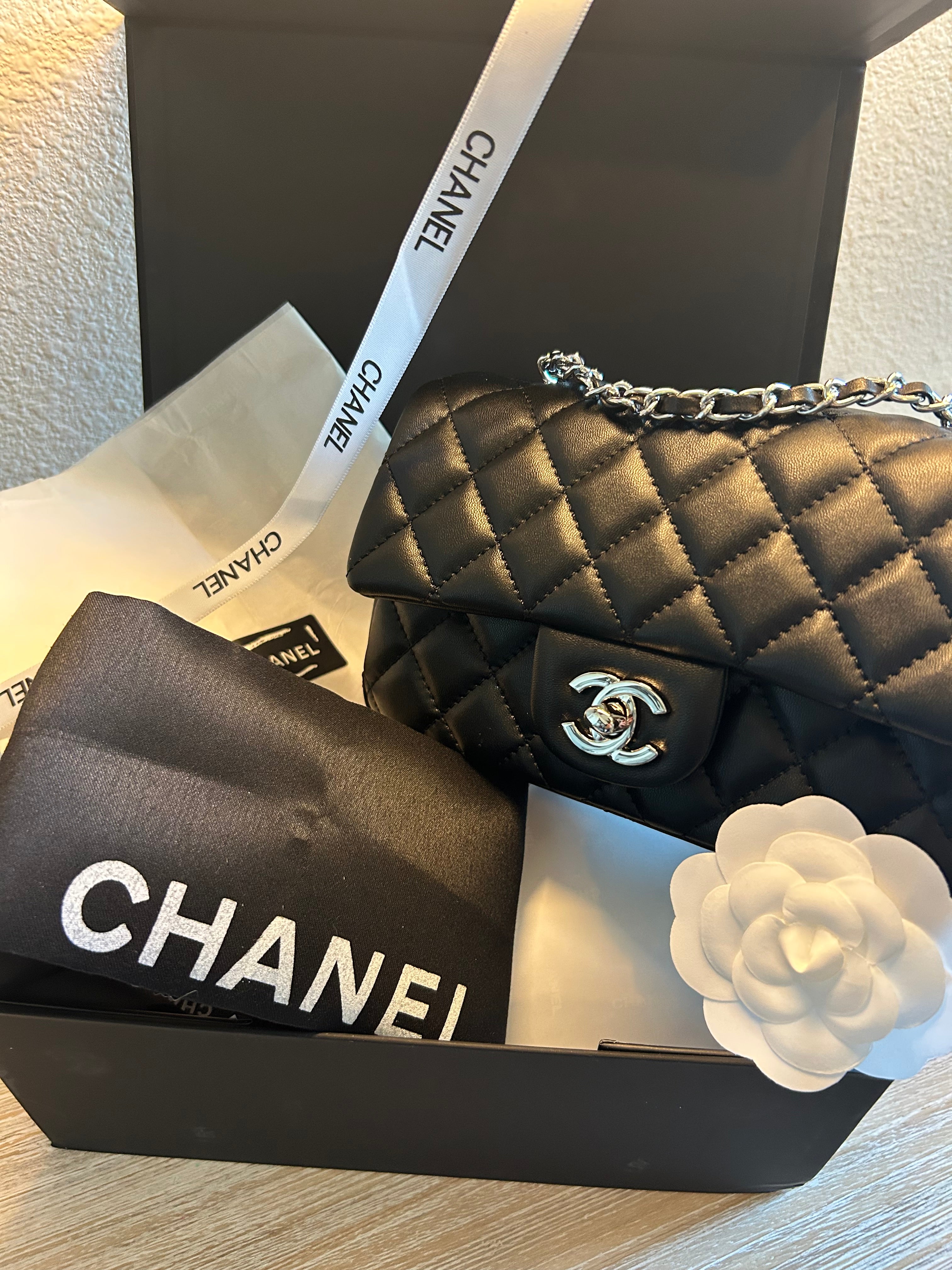 Black Mini Flap Bag