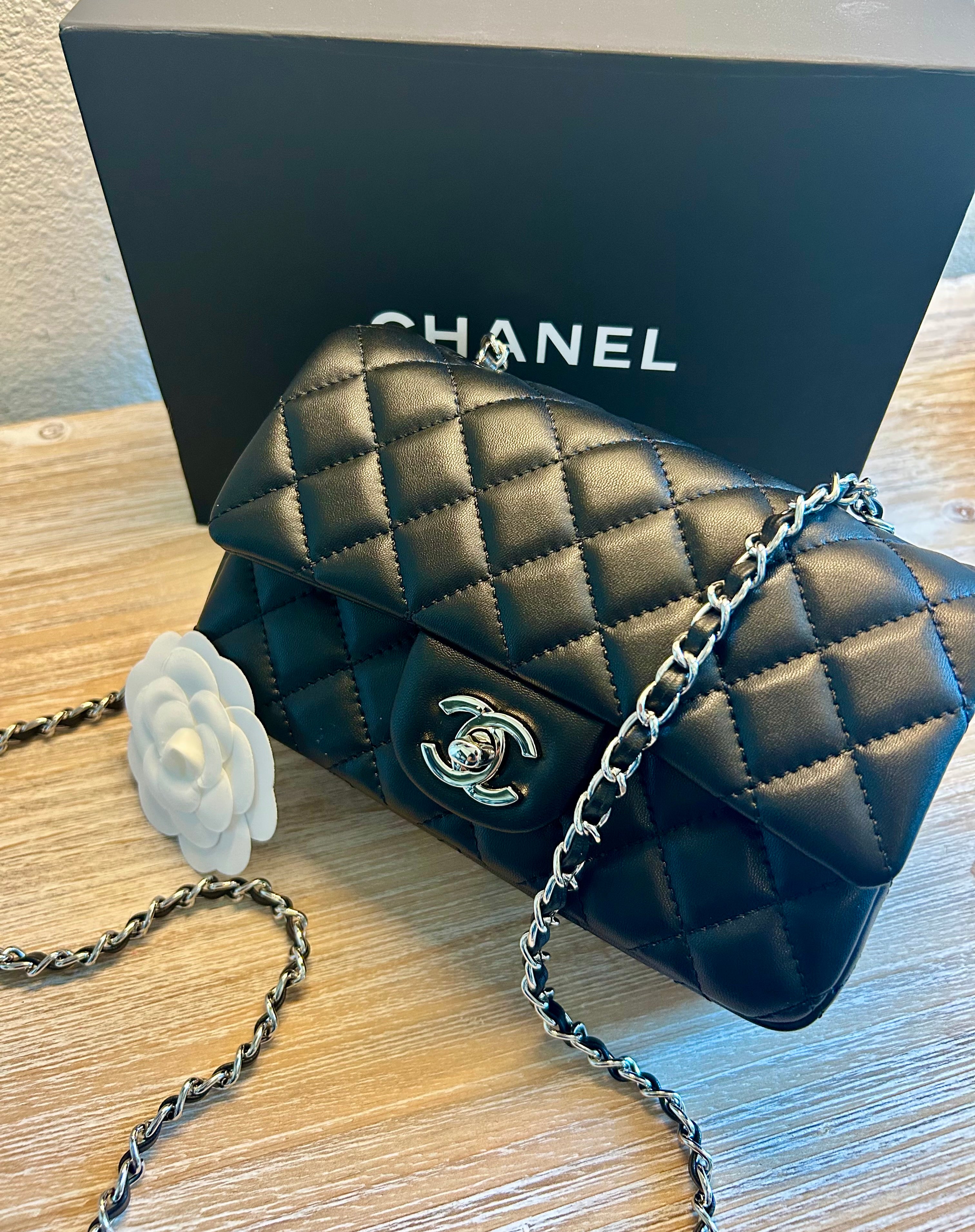 Black Mini Flap Bag