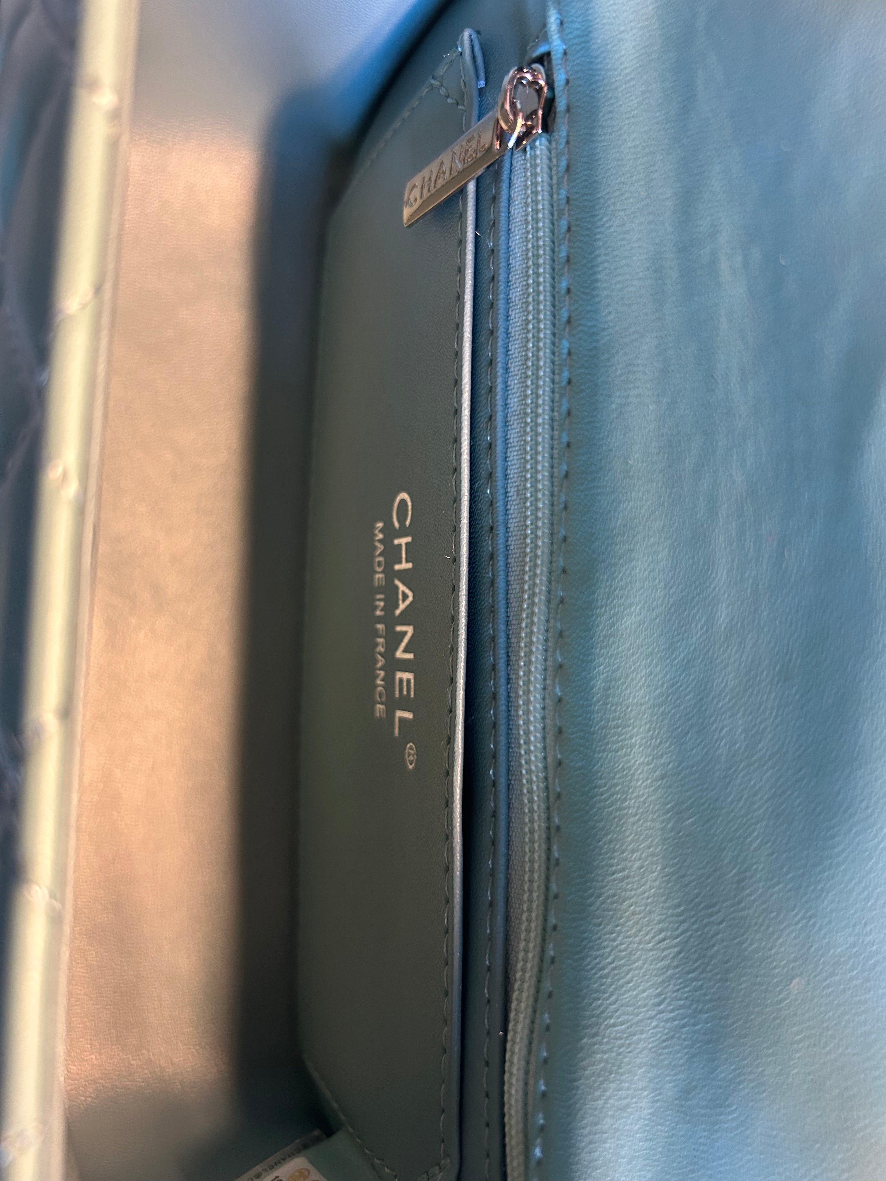 Tiffany Blue Mini Flap Bag