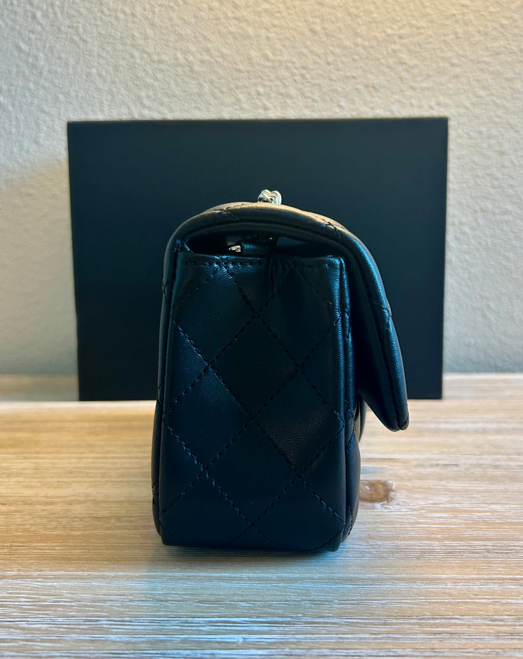 Black Mini Flap Bag