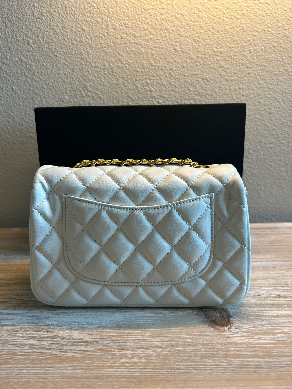 White Mini Flap Bag
