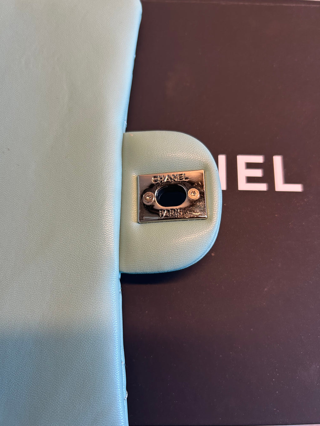 Tiffany Blue Mini Flap Bag