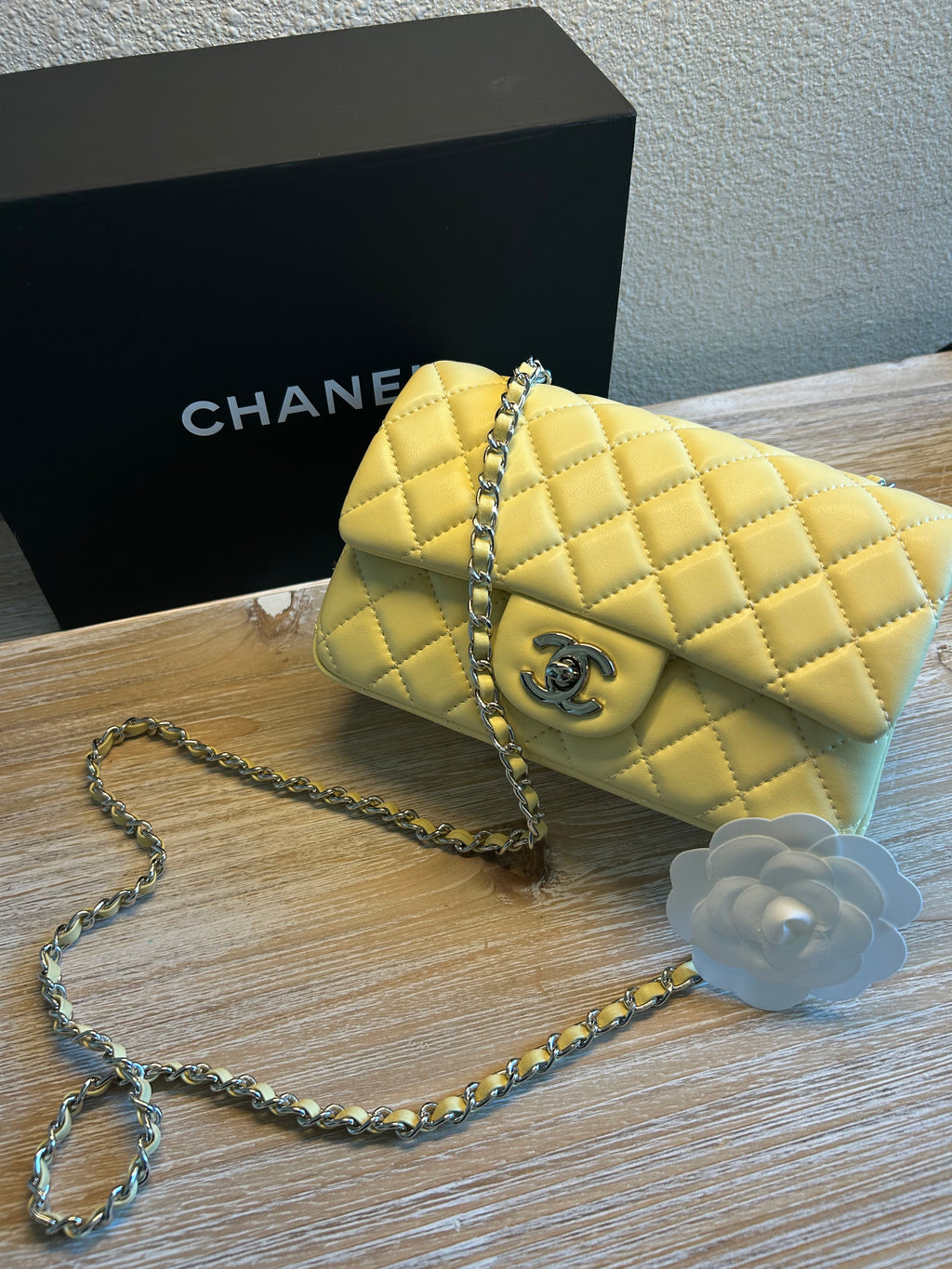 Yellow Mini Flap Bag