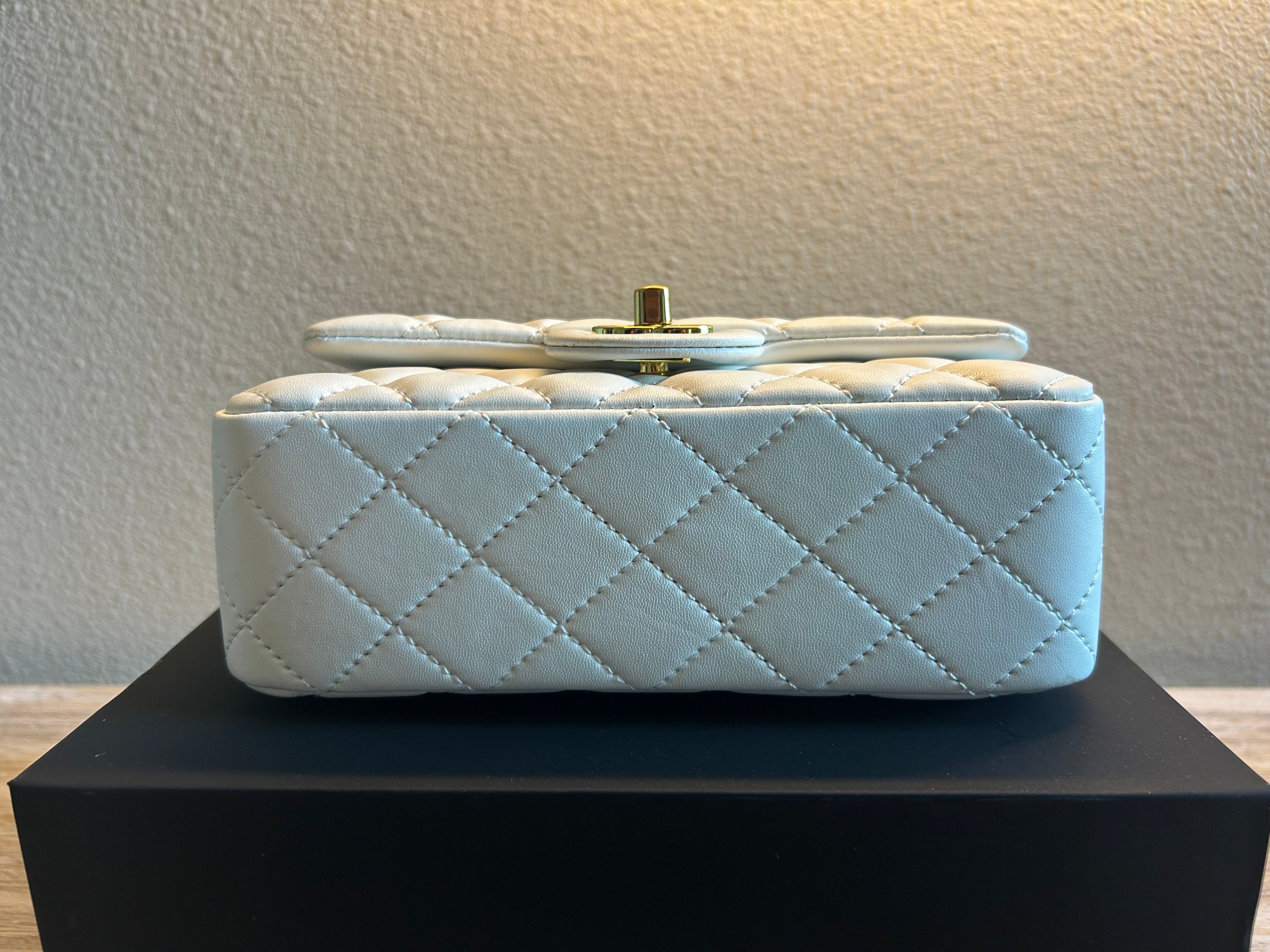White Mini Flap Bag